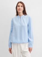 Блузка с воротником стойкой