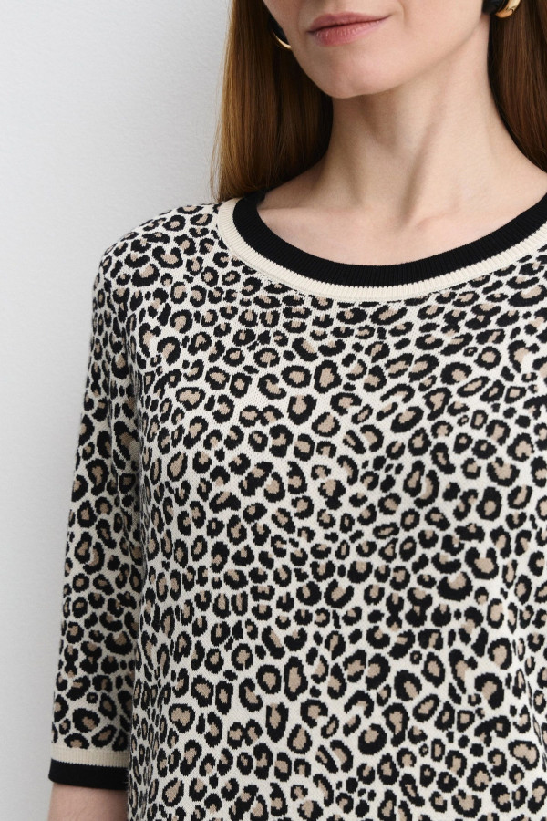 Платье с леопардовым принтом