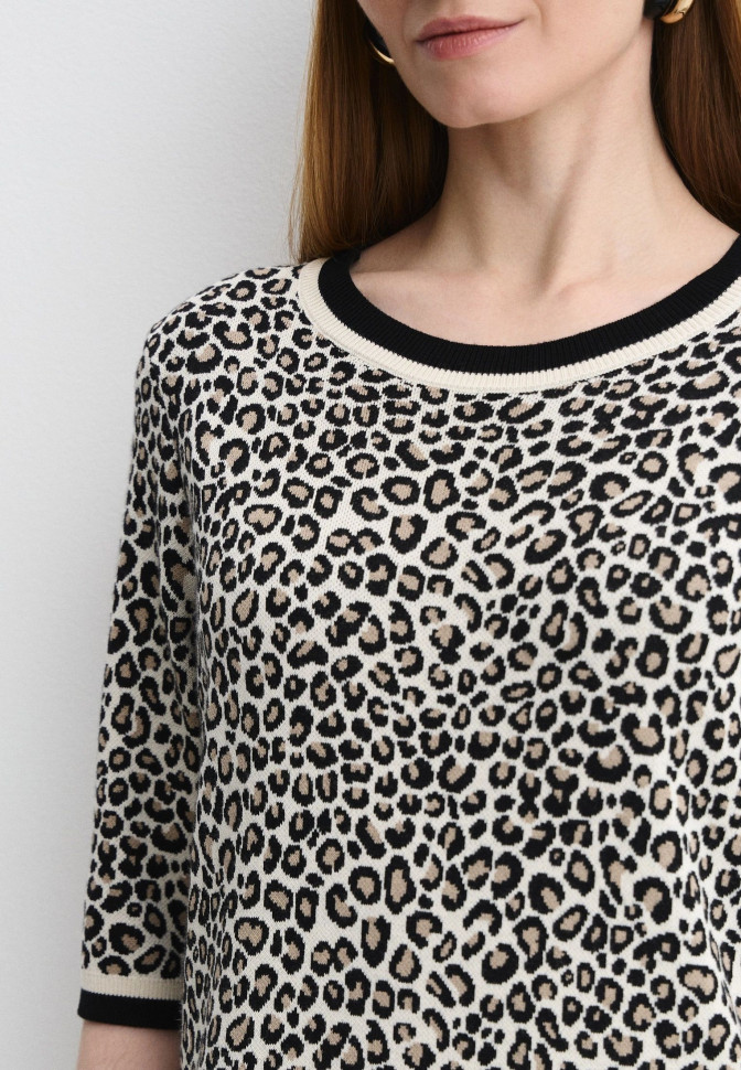 Платье с леопардовым принтом