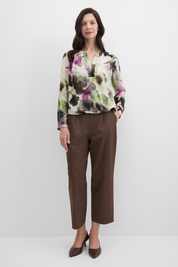 Блузка с цветочным принтом