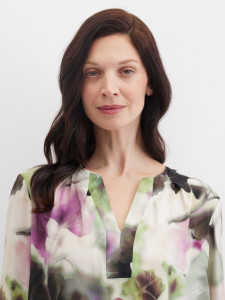 Блузка с цветочным принтом