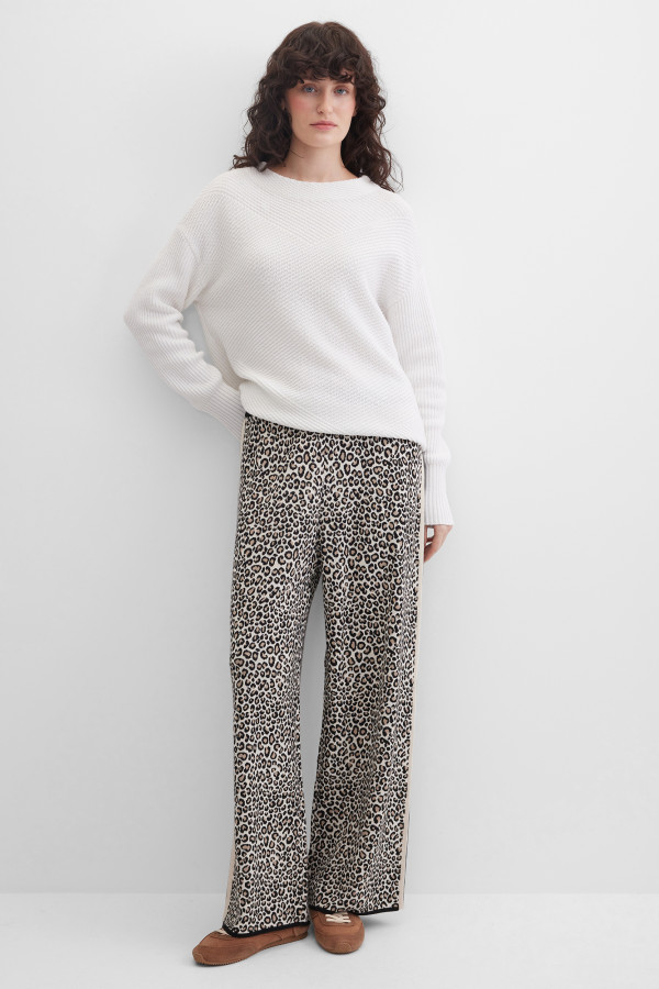 Брюки с леопардовым принтом