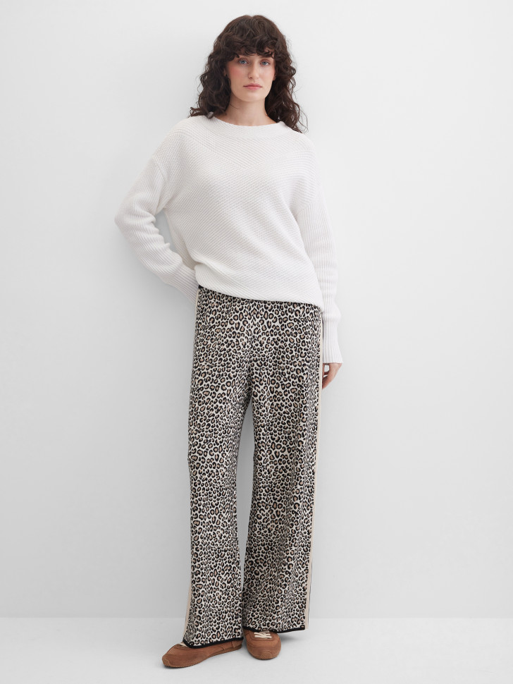 Брюки с леопардовым принтом