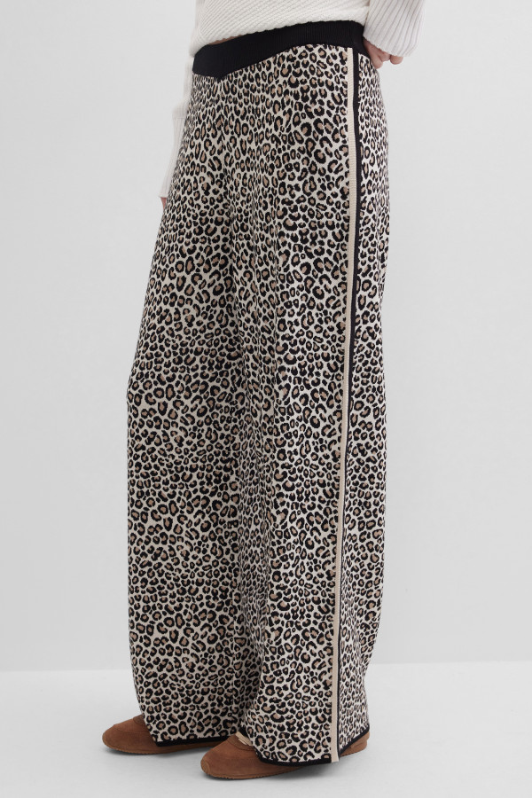 Брюки с леопардовым принтом