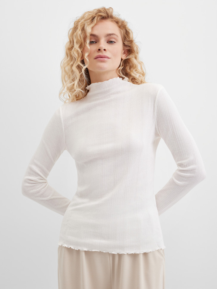 Водолазка базовая в рубчик