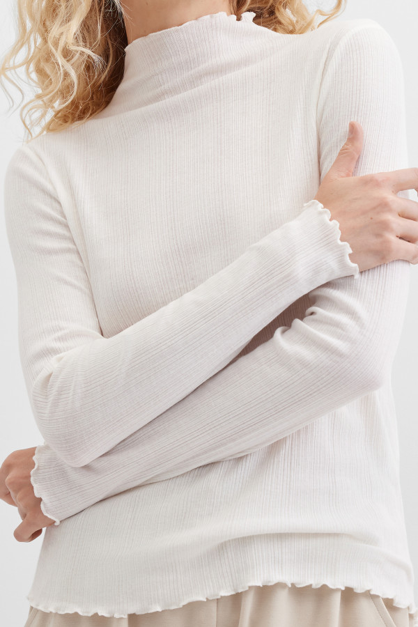 Водолазка базовая в рубчик