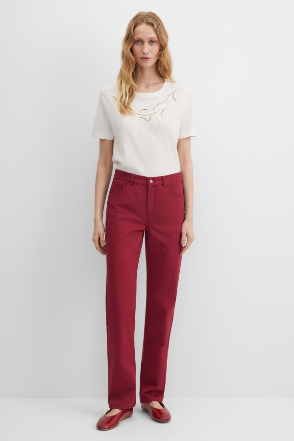 Брюки прямые хлопковые Straight Fit