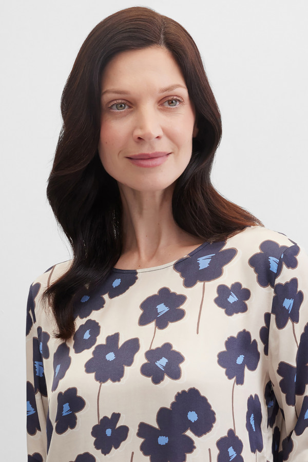 Блузка с цветочным принтом