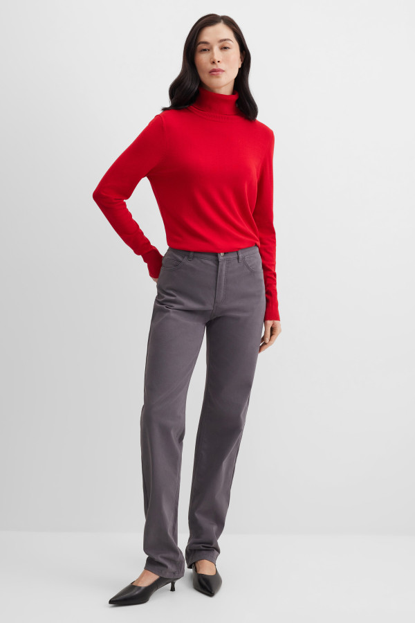 Брюки прямые хлопковые Straight Fit