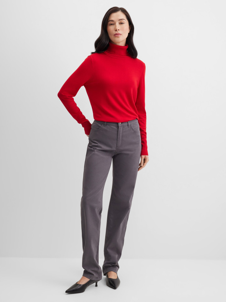 Брюки прямые хлопковые Straight Fit
