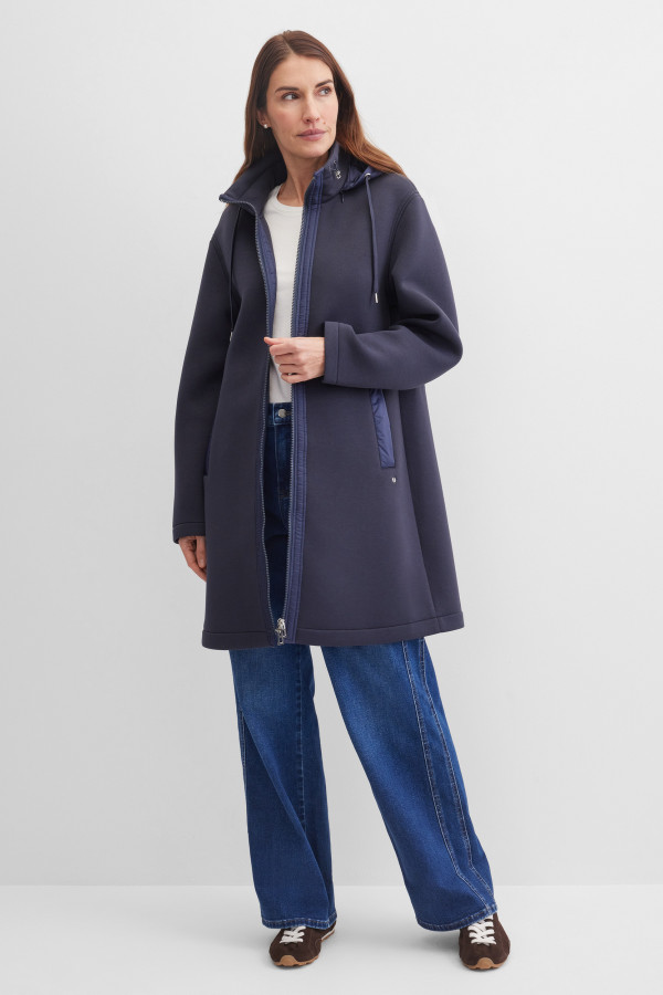 Пальто на молнии