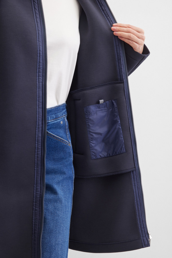 Пальто на молнии