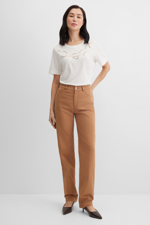 Брюки прямые хлопковые Straight Fit