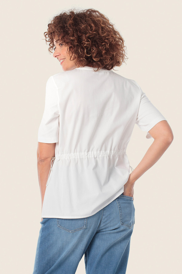 Футболка с кулиской на талии