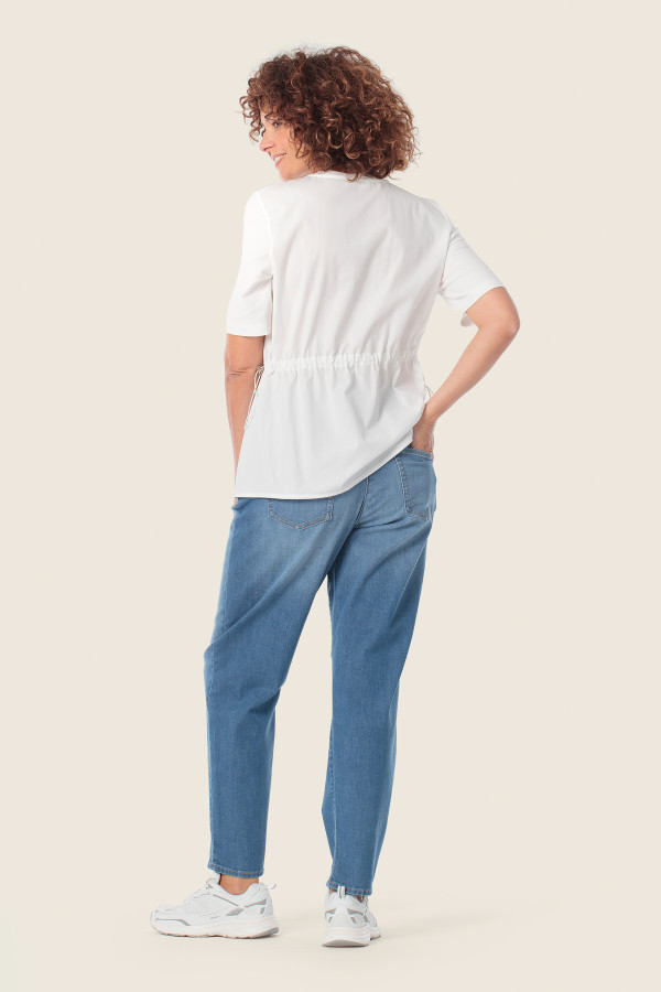 Футболка с кулиской на талии