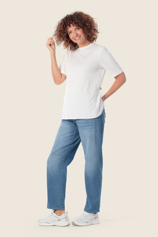 Футболка с кулиской на талии