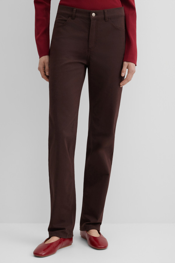 Брюки прямые хлопковые Straight Fit
