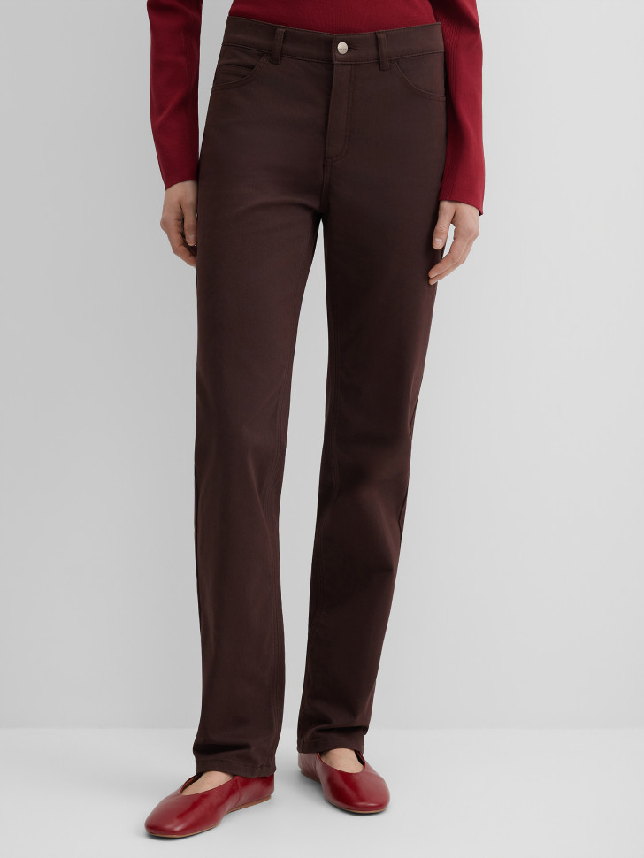 Брюки прямые хлопковые Straight Fit