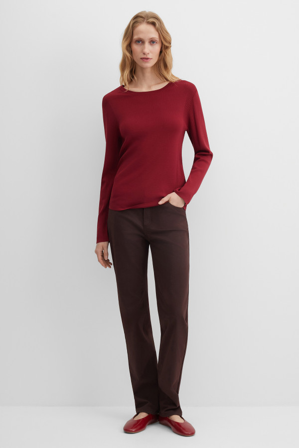 Брюки прямые хлопковые Straight Fit