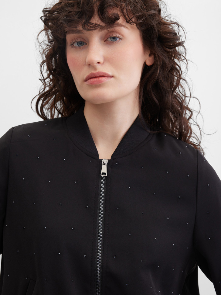 Бомбер со стразами