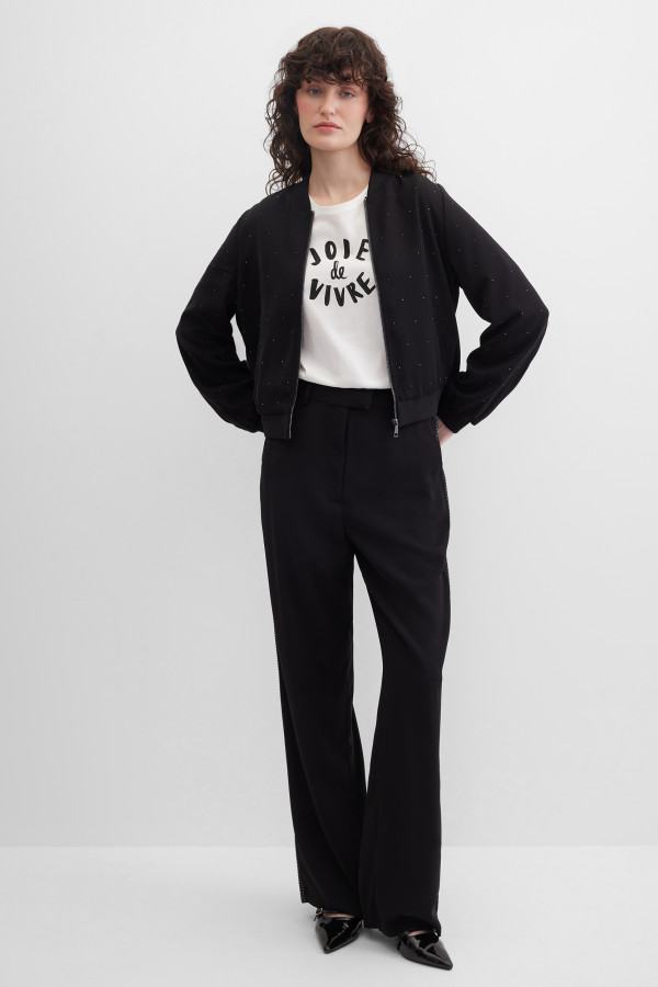 Бомбер со стразами