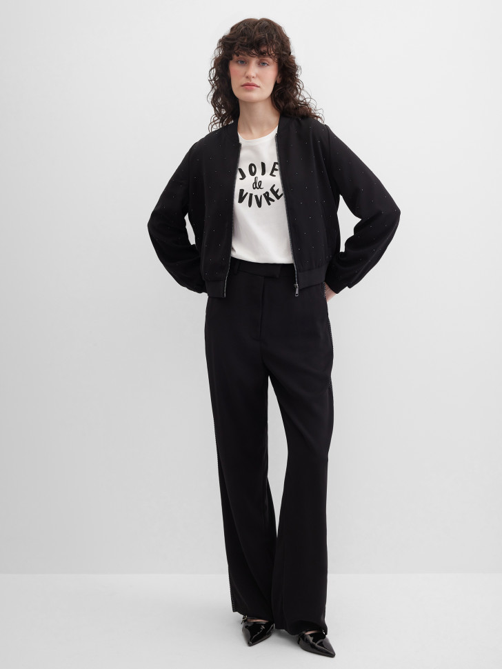 Бомбер со стразами