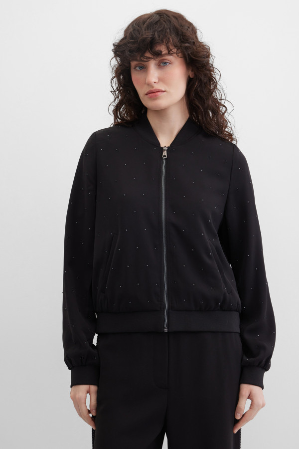 Бомбер со стразами