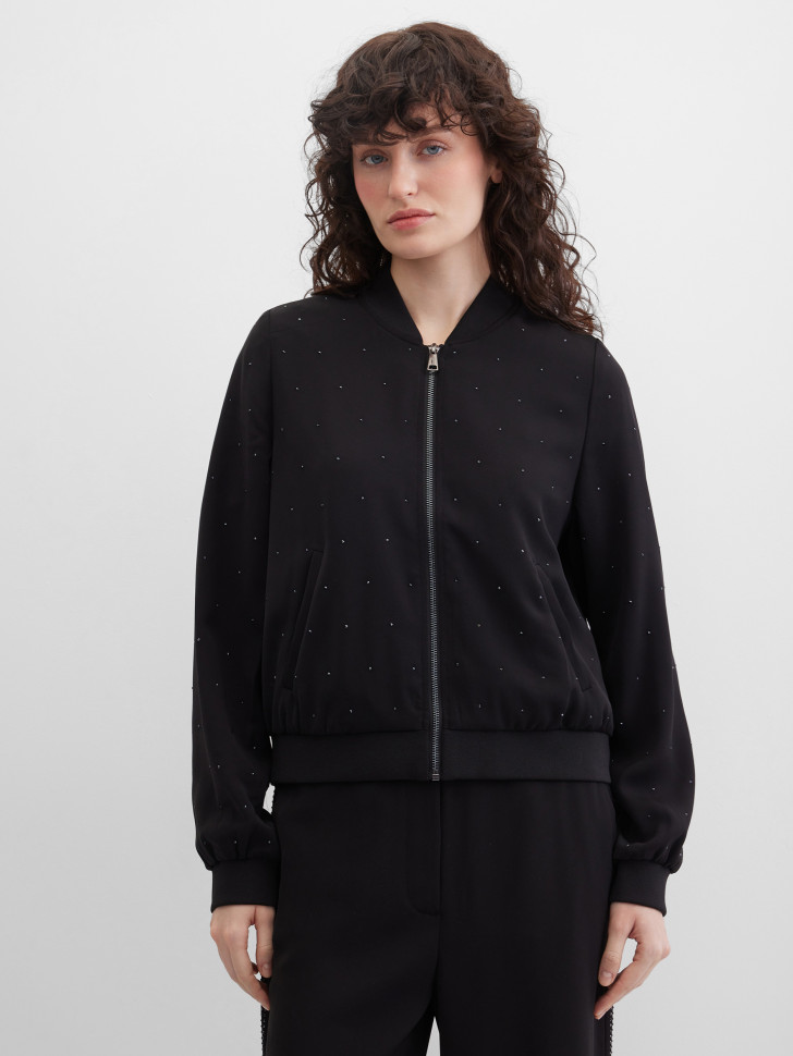 Бомбер со стразами