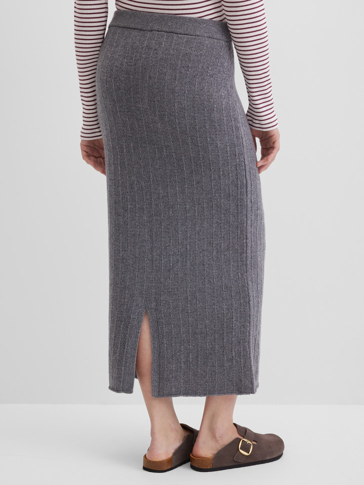 Юбка миди трикотажная