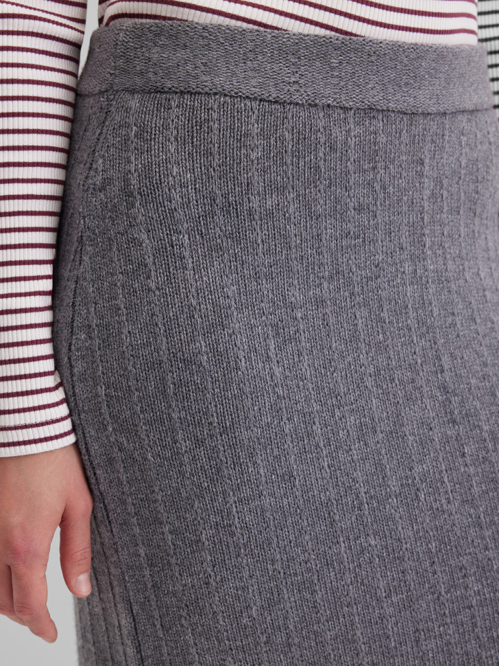 Юбка миди трикотажная