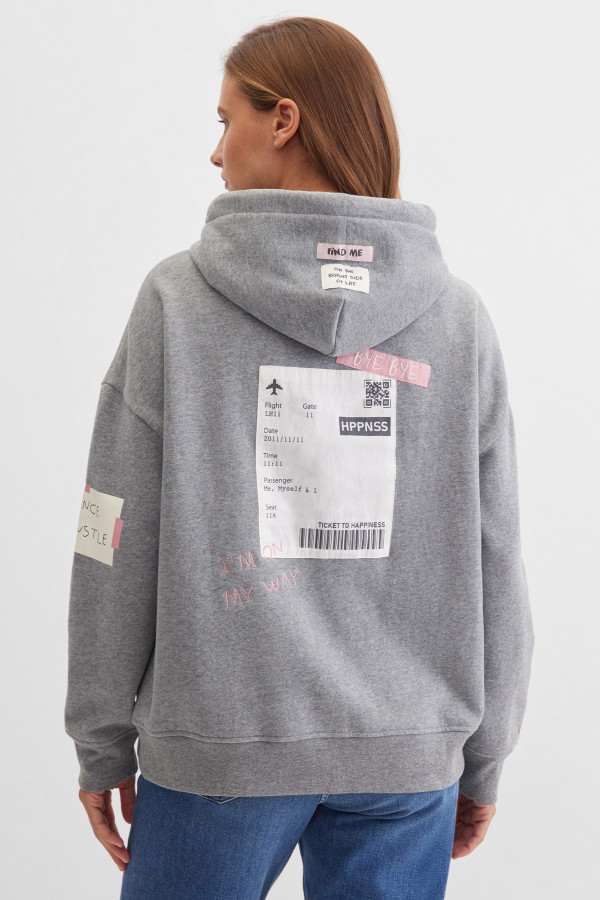 Свитшот-худи с капюшоном