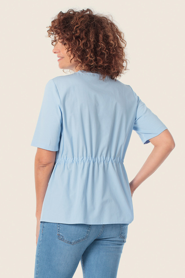 Футболка с кулиской на талии