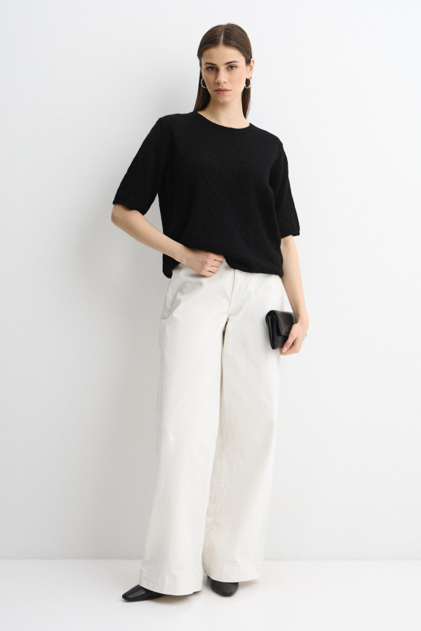 Джемпер с коротким рукавом