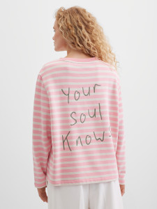 Свитшот хлопковый в полоску