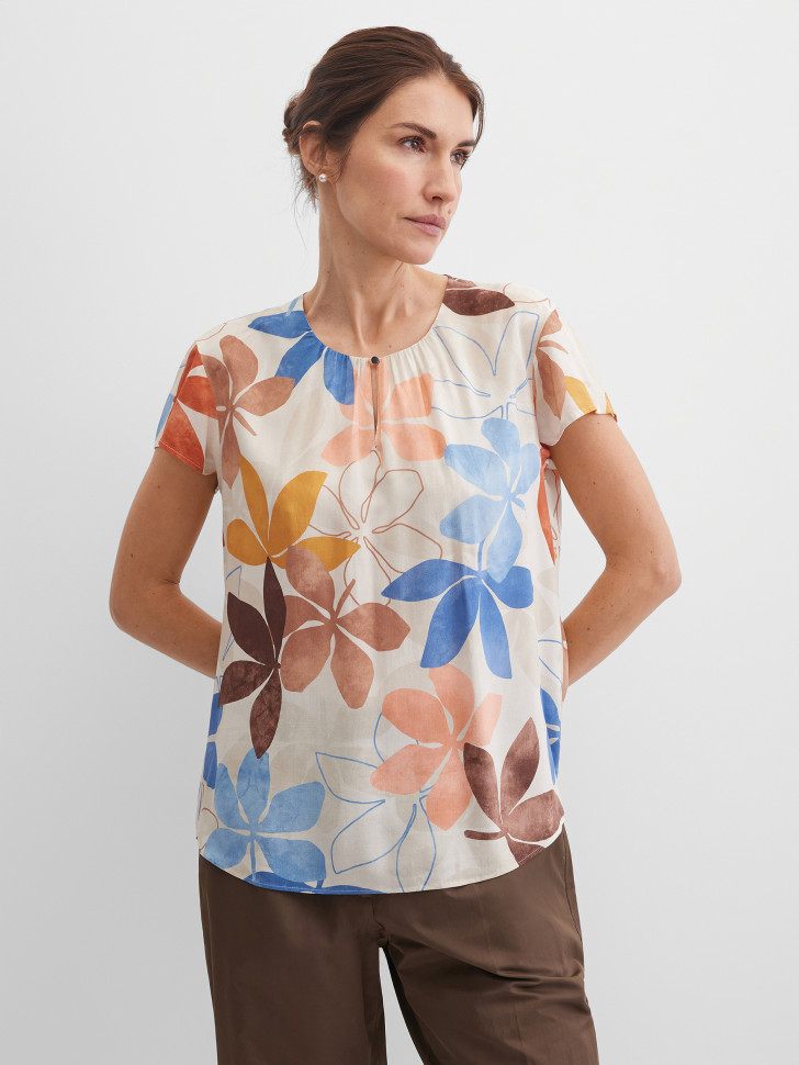 Блузка-топ с коротким рукавом