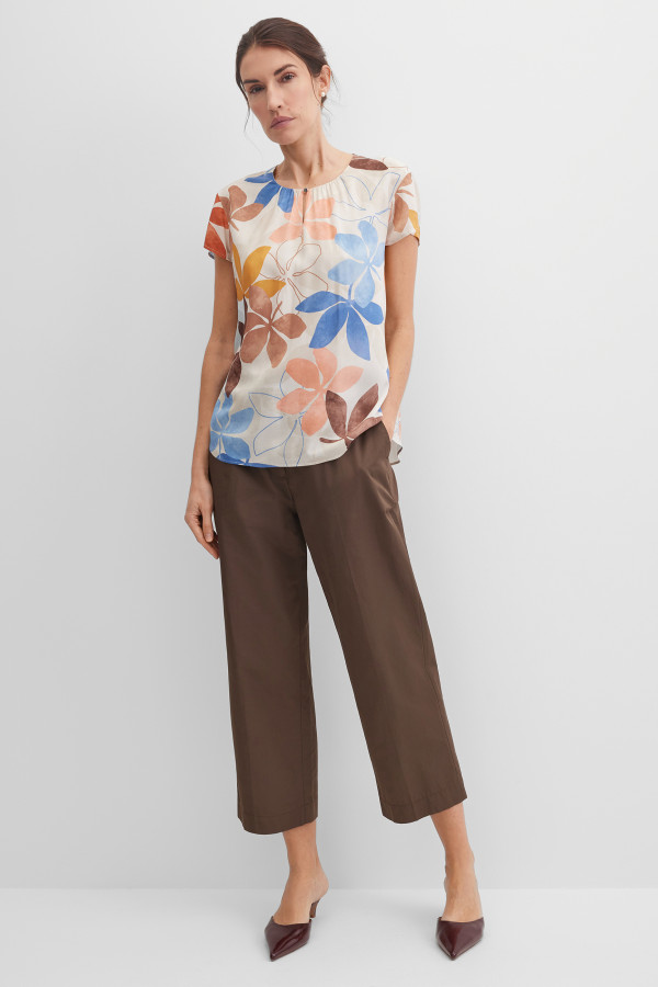 Блузка-топ с коротким рукавом