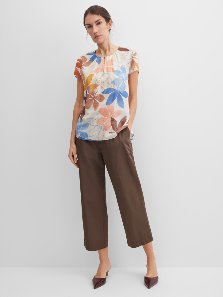 Блузка-топ с коротким рукавом