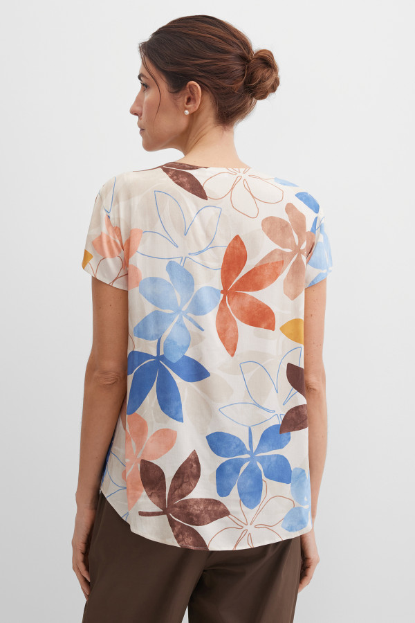 Блузка-топ с коротким рукавом