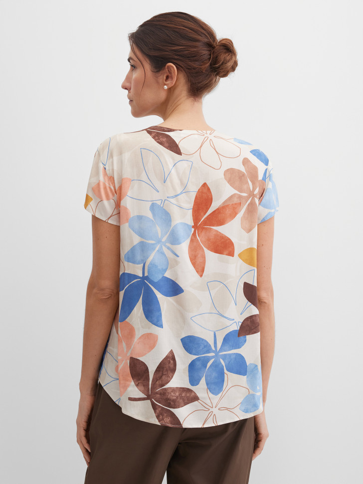 Блузка-топ с коротким рукавом