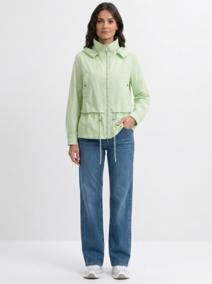 Джинсы прямые с эффектом потертости