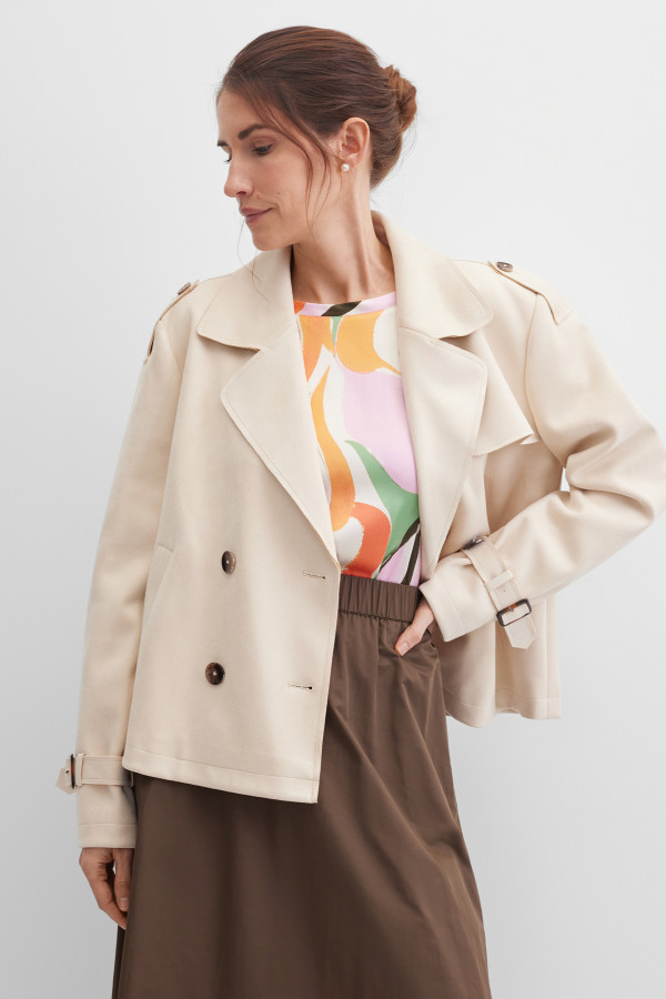 Тренч укороченный