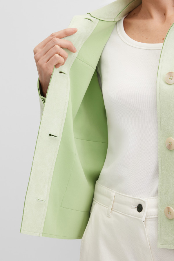 Жакет замшевый