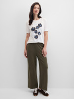 Брюки трикотажные широкие на поясе