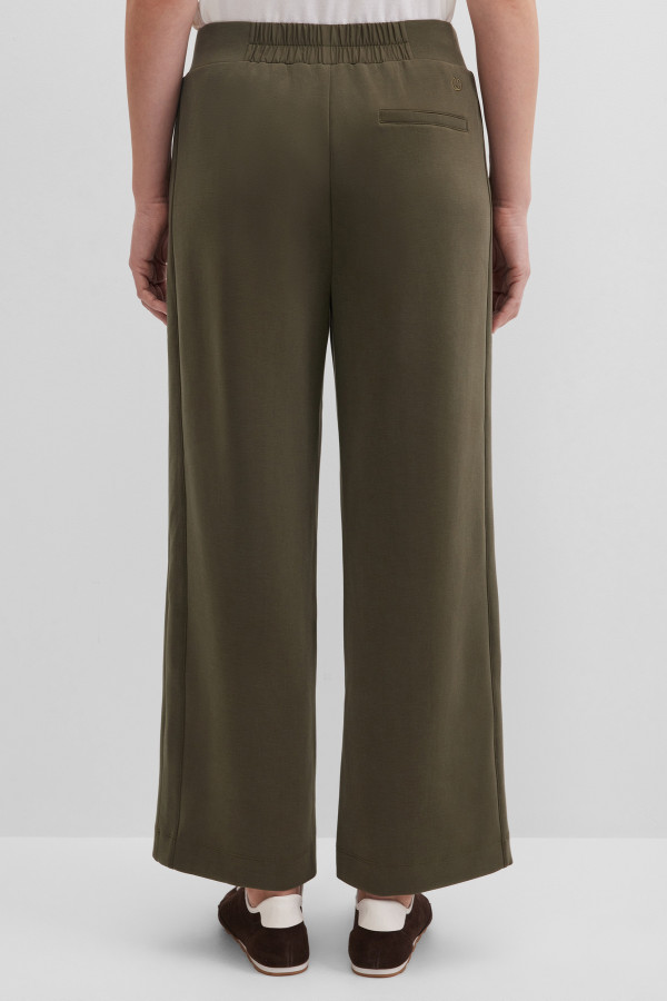 Брюки трикотажные широкие на поясе