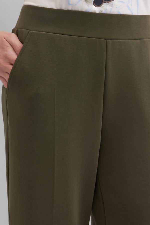 Брюки трикотажные широкие на поясе