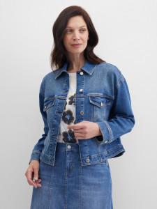 Куртка джинсовая с эффектом потертости