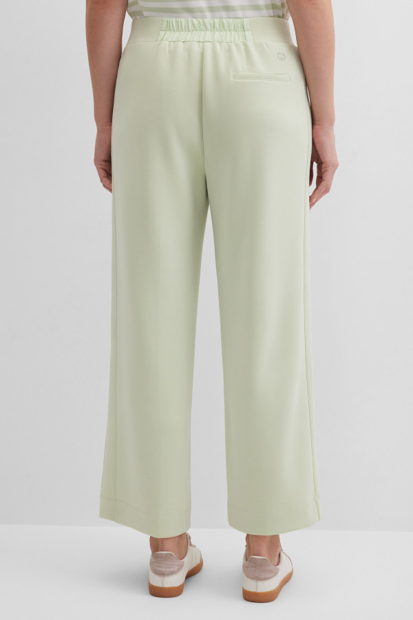 Брюки трикотажные широкие на поясе