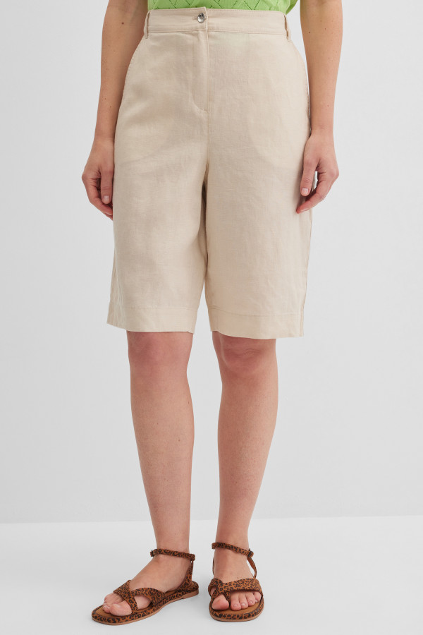 Шорты бермуды изо льна