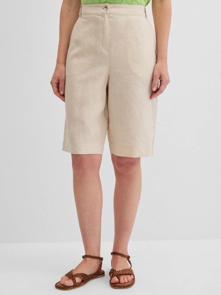 Шорты бермуды изо льна