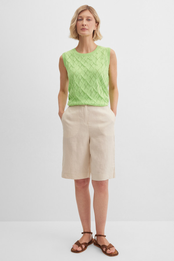 Шорты бермуды изо льна